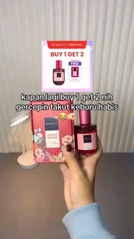 ##ScarlettParfume velvetrougu30ml#RacunShopeeCheck #gratisongkir