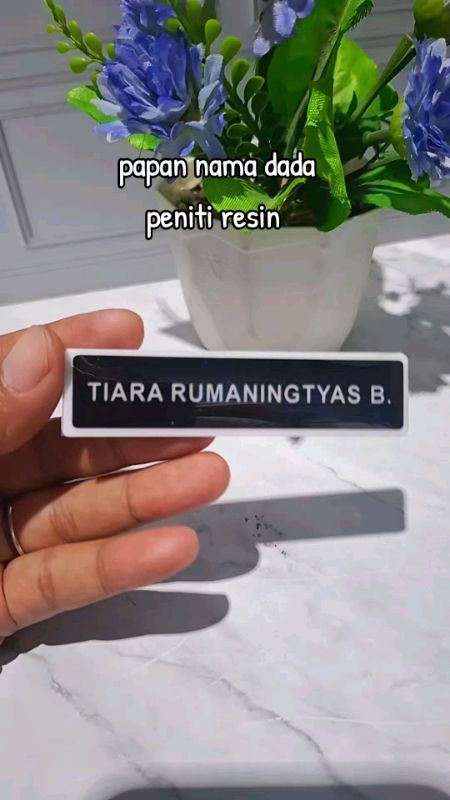 nametag peniti #nametag #namadada #namadadaakrilik #nametagcustom