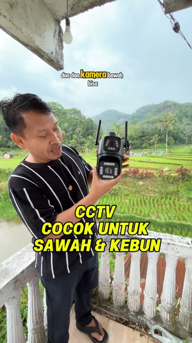 CCTV 4G bisa dipasang di sawah atau kebun #cctvkamera #cctv4g  #RacunShopee