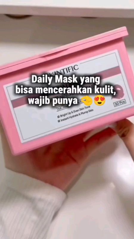 Daily mask skintific #SpillRacunShopee #RacunShopee #PromoNonStop #skintificbrighteningdailymask #dailymasksheet #dailymaskskintific #skintific