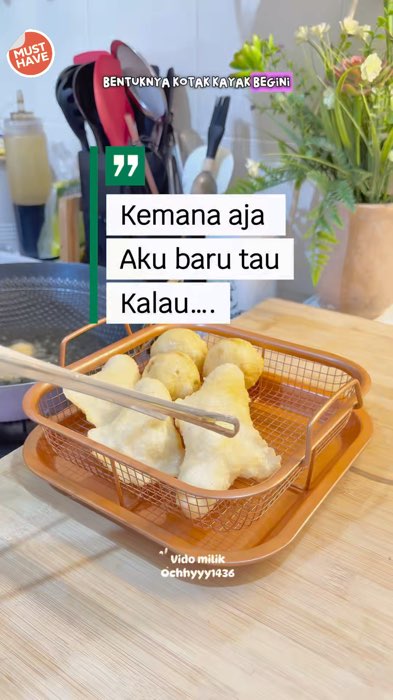 Peniris gotengan persegi #RacunShopee #SpillRacunShopee #SpillBawaBerkah #penirisgorengan #GakNyeselBeliIni #GratisOngkirRP0