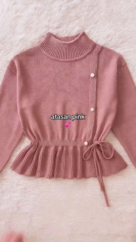 #atasanrajut #atasanwanita #atasanpink #RacunShopee #fypシ