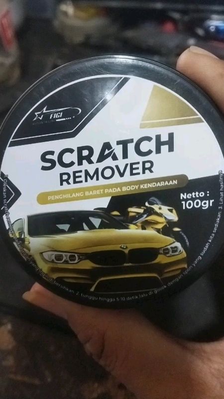 Figi Scratch Remover – Penghilang Baret Lecet Mobil Motor Helm Body Halus#FigiScratchRemover #PenghilangBaret #PolesMobil #MotorKinclong #ShopeeKuning