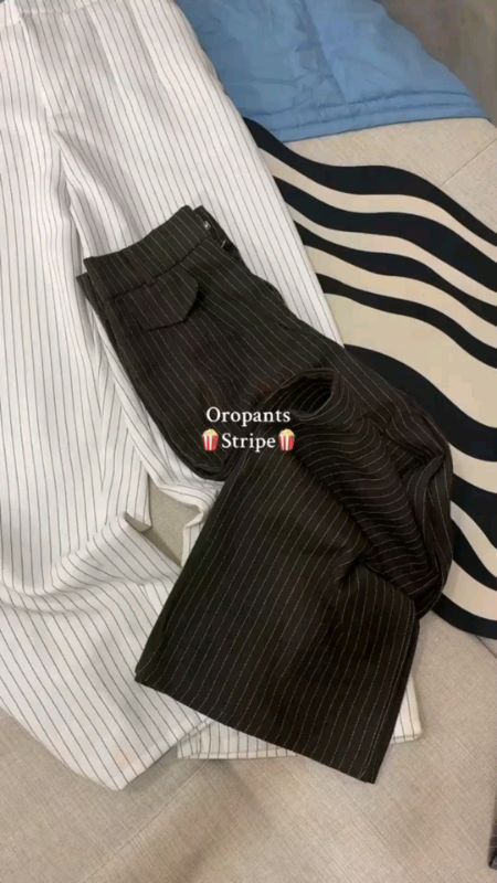 Oro pants stripe😍 banyak pilihan warna yang cakep poll #pantswanita #celanawanita #ootdfashion #OOTDFashionShopee