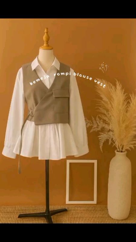 outer vest #kemejawanita  #kemejaoversize