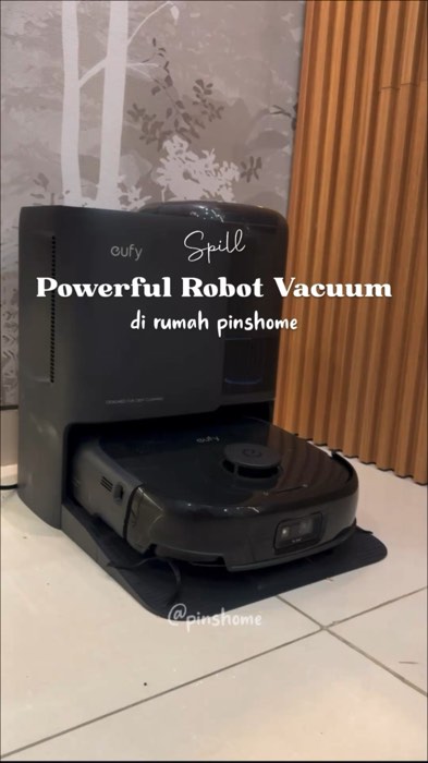 spill powerful robot vacuum di rumah pinshome ✨ #eufy #eufyomnie25 #pinshome #robotvacuum