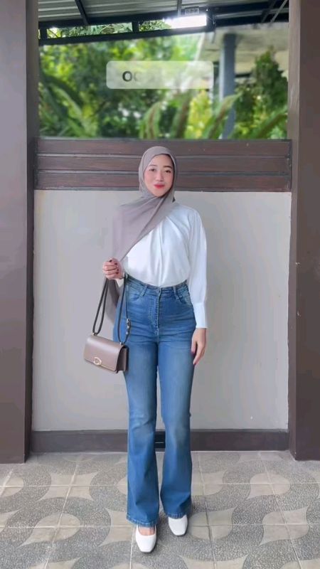 (JINISO) Highwaist cutbray 716 #ViralDiShopeeVideo #RacunShopee #ShopeeLook #shopeevideo