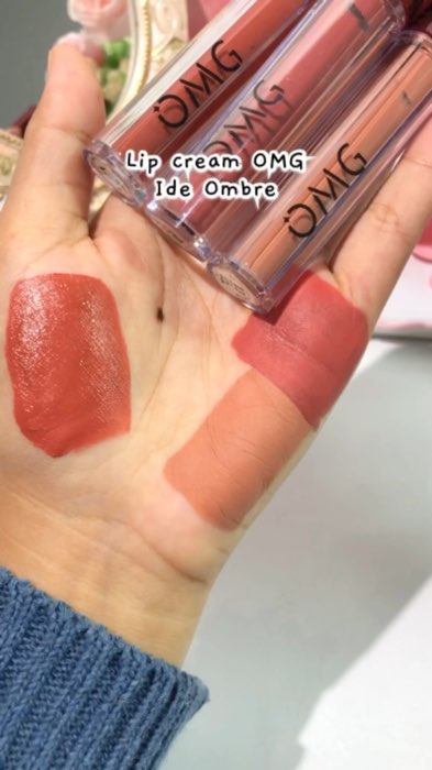 Omnre andalan kalian shade berapa nih? #omglipcream #OMGombrelips #OmbreOMGlipcream #RacunShopee #DiskonRacunShopee #ombrelips #ombrelipsmurah