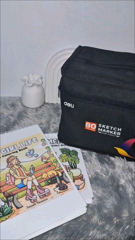 Sketch marker deli #sketchmarkerdeli#spidolwarnadeli#spidolwarnawarnilengkap#fyp#RacunShopee