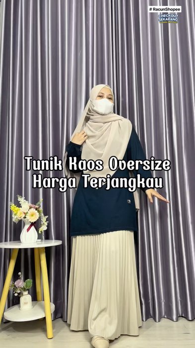 Tunik kaos oversize #RacunShopee #SpillRacunShopee #ShopeeFashionHaul #SpillBawaBerkah #ViralDiShopeeVideo #GakNyeselBeliIni #nurimaulida_uli #tunik