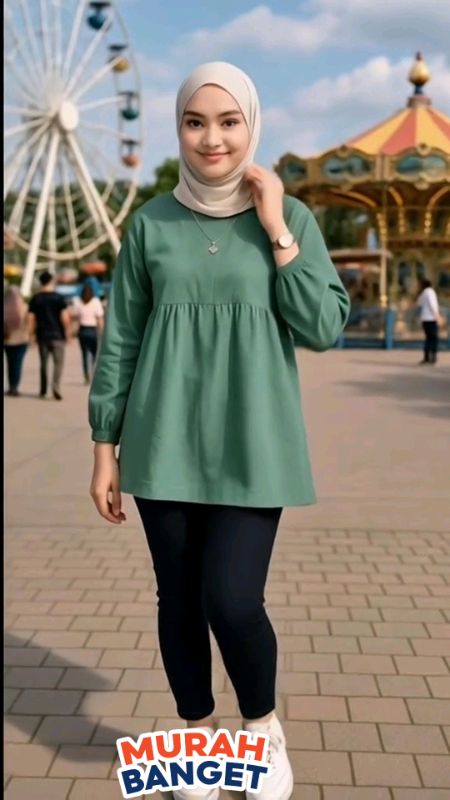 #fypシ #gratisongkir #ShopeeCOD Lofi blouse bahan kaos premium by hagia | blouse kerut | atasan wanita