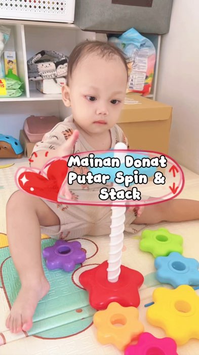 #mainandonatputar #spinandstack #mainanmotorik #ViralDiShopeeVideo #GratisOngkirRP0 #PromoNonStop