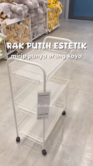 rak putih susun estetik beroda #raksusun #ViralDiShopeeVideo #Cashback40Persen #RacunShopeeCheck