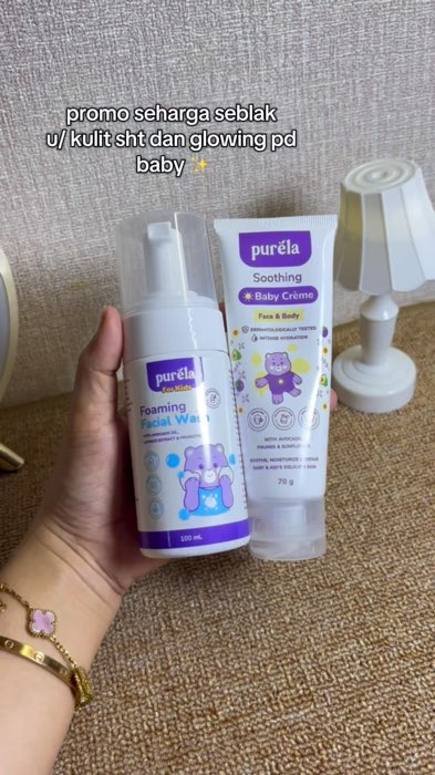 ank glowing n dptkn kulit sht impian smua ortu #purela #purelababycare #pureladrshindy #fyp #murahbanget