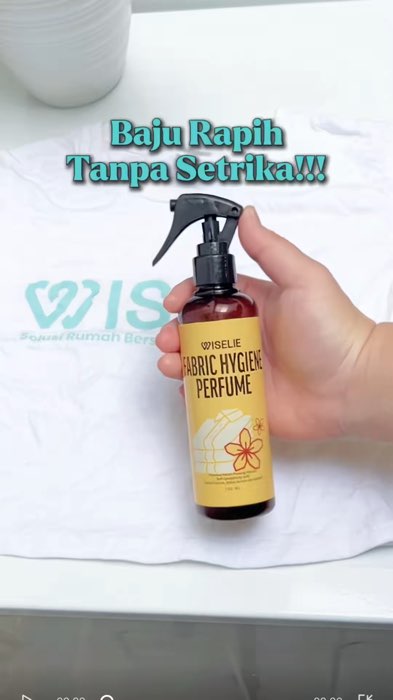 Rapih dan wangi dengan sekali semprot ❤️🥰 #wiselieindonesia #wiselie #parfumlaundry