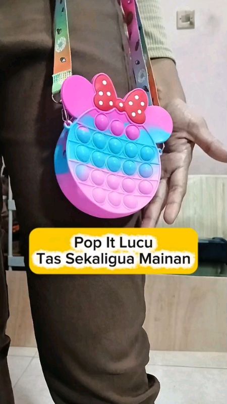Tas Pop it Lucu warnanya cerah #taspopit #taspopitanak #taspopitviral #RacunShopee #SpillRacunShopee #Cashback40Persen #Diskon50Persen #Cashback50RB