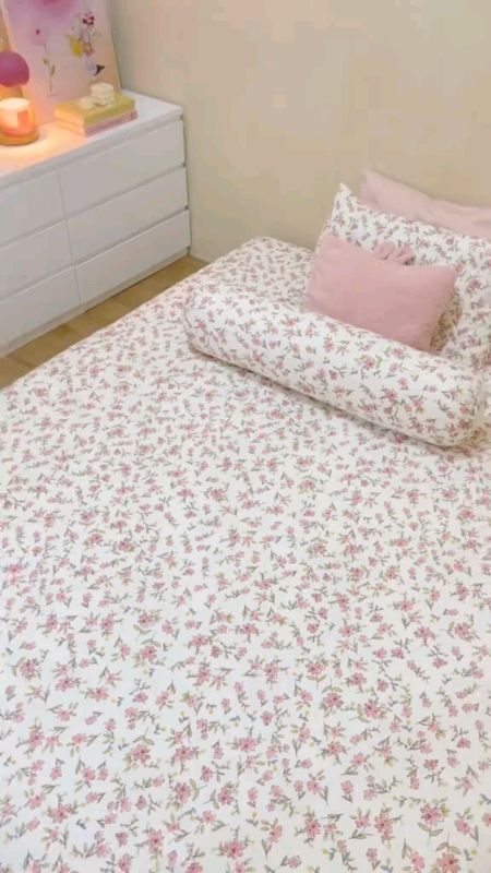 spreii estetik biar tidur nyenyak mimpi indah 💕🥰#shopeeterkini #shopeevideofeed #ShopeeFashionHaul #sepreiadem #sepreiresletingsarungbusa