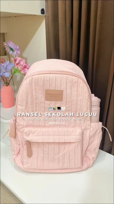 lucuuuu polll  bagiannn handlenya juga empukkk👀💗 #tassekolah #ransellucu #taswanita  #ransellaptop #backpack