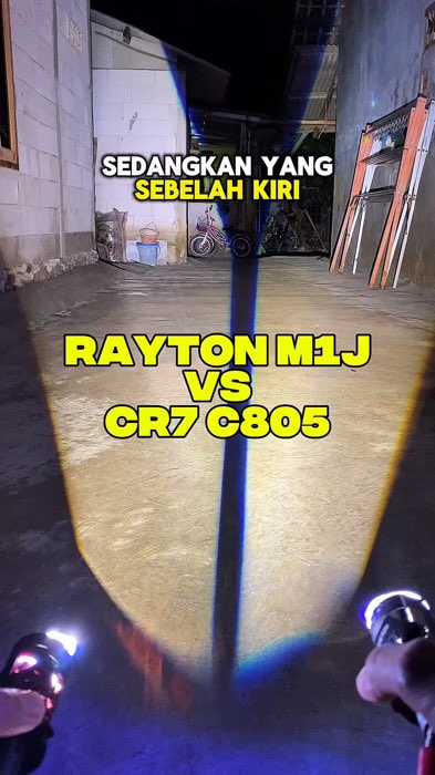 Perbandingan cahaya RTD RAYTON M1J vs CR7 C805 🔥🔥