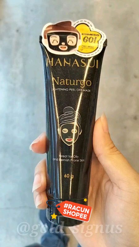 Hanasui Naturgo Black Peel Off Mask @hanasui_official #hanasui #hanasuinaturgo #hanasuinaturgopeeloffmask #RacunShopee #GratisOngkirRP0 #peeloffmask