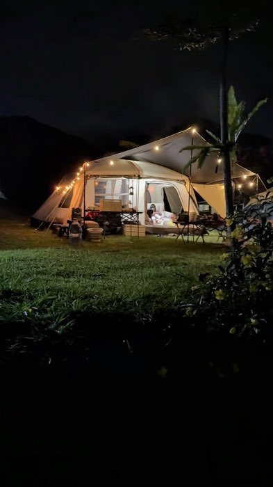 Akhirnya bisa set up tenda se gagah ini. setelah 4 x camping #tenda #tendaallyrek #tentasticpro