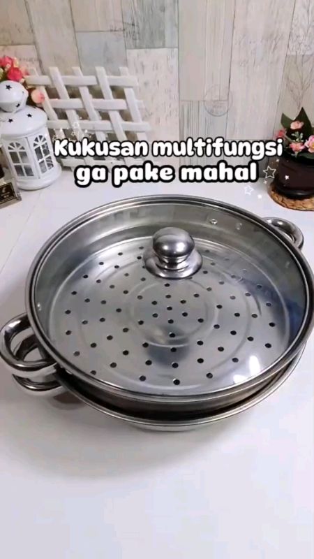 panci kukus susun 2#steamer#stainless#antikarat#serbaguna#racunshopee#shopeevideo