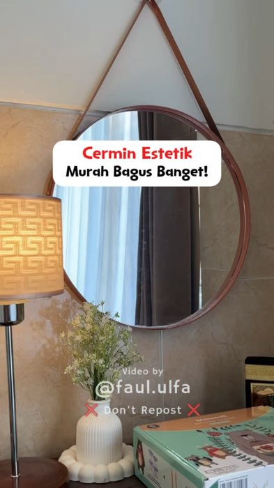 #cermin #cerminaesthetic #cerminviral #cermingantung #cerminmurah #cermindinding #homedecor #homeliving #BadaiTapiBudget #RacunShopee #SpillBawaBerkah