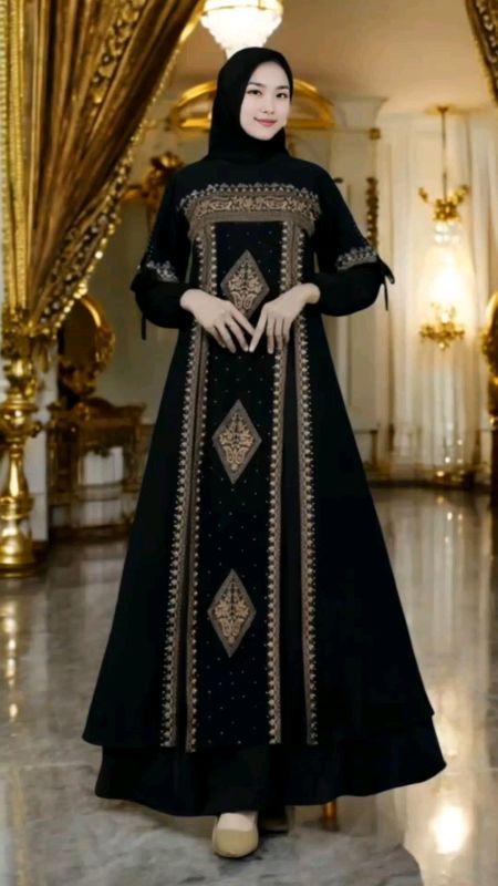 Abaya premium terbaru Gamis arab abaya Turkey #ShopeeCOD #ShopeeReview #ShopeeFashionHaul #abaya #gamis