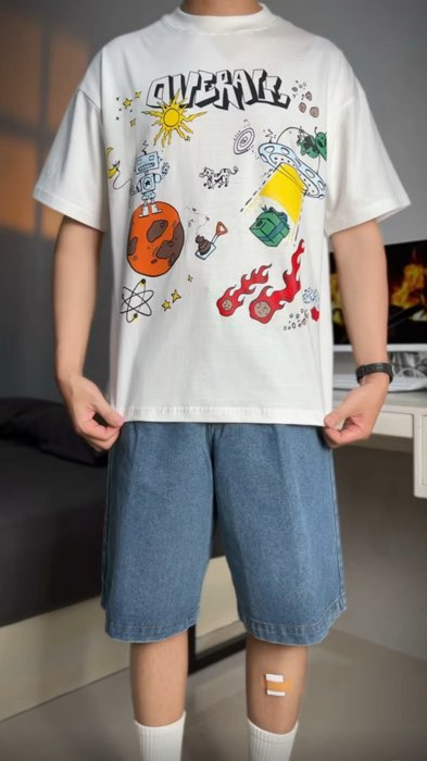 Grafisnya lucuuuuuk 😭😭😭 #ShopeeFashionHaul #ShopeeLook  #kaosboxy #kaosbrandlokal #reviewkaos