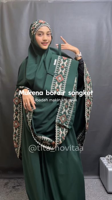 Mukena bordir songket #mukenabordir #mukenadewasa