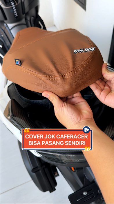 Cover jok motor model caferacer kulit premium anti air anti panas anti licin murah terjangkau #coverjokmotor #RacunShopee #PromoNonStop #ShopeeCOD
