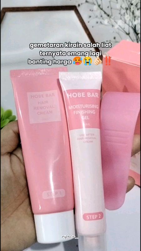 hobe bar hair removal cream #hobebar #hairremoval #RacunShopee #SpillRacunShopee #BadaiTapiBudget #TermurahDiShopee #fyp