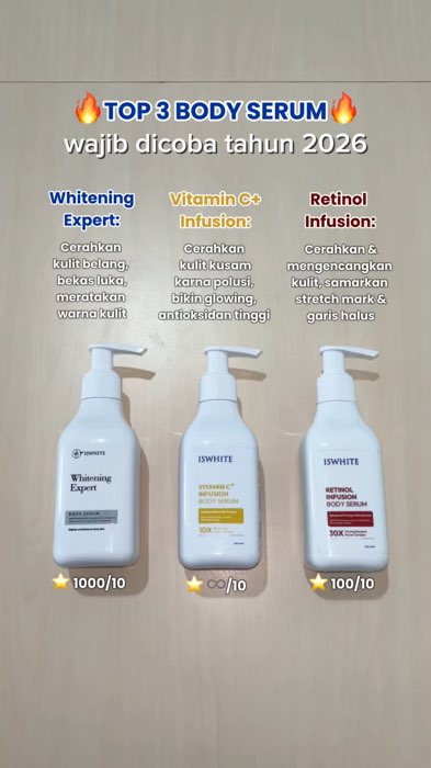 Wajib coba👌🏻😍 #iswhite #iswhitebodycare #bodyserum
