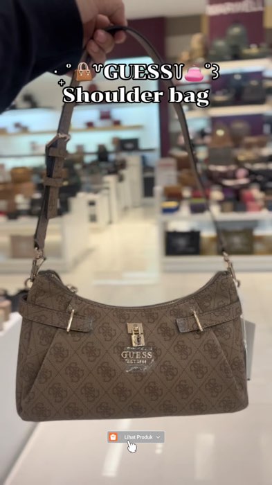 Guess Yesba shoulder bag! Checkout di keranjang orange ada diskon! #RacunShopee #SpillBawaBerkah #ViralDiShopeeVideo #PromoNonStop #guess #guessbag