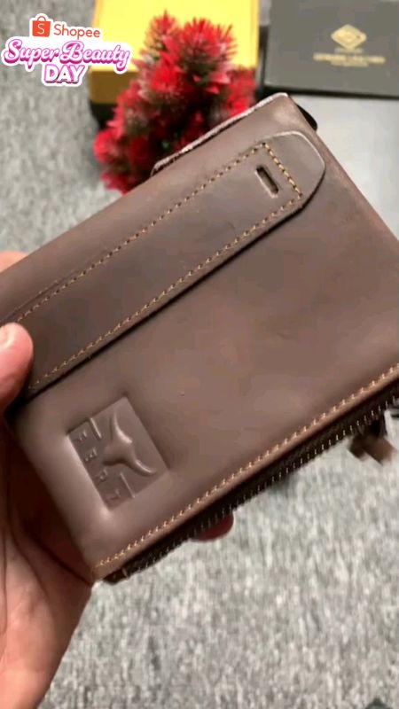 Dompet kulit sapi asli #ShopeeCOD #ShopeeLook #SpillBawaBerkah #dompetkulitasli