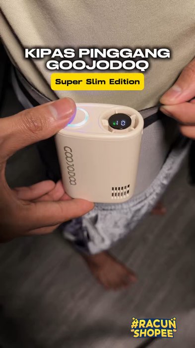 Kipas pinggang goojodoq edisi super slim ✅  #kipasportable #kipaspinggang #kipasanginportable #kipasmini #kipasanginmini #RacunShopee #GratisOngkirRP0