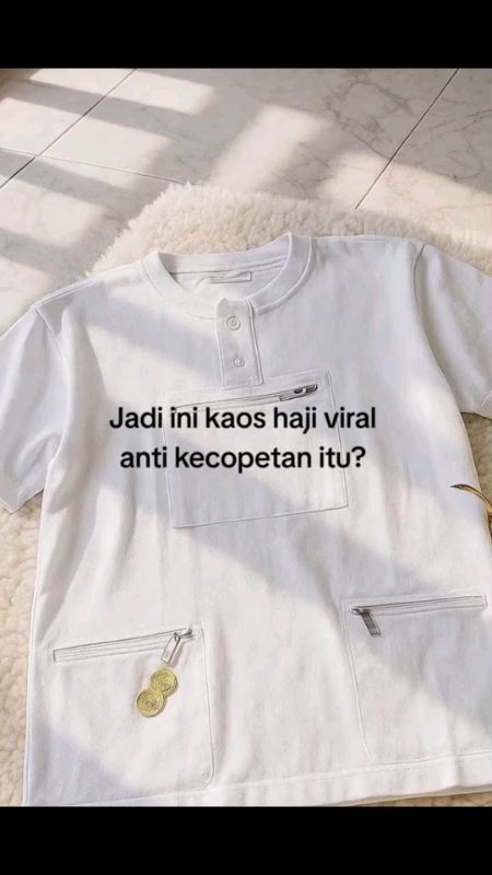 Kaos Haji Umroh  Pria Dewasa Saku 3 Resleting Exlusive Bahan Poliester Ultra Soft #fyp#GratisOngkirRP0#RacunShopee#SpillRacunShopee#SpillBawaBerkah