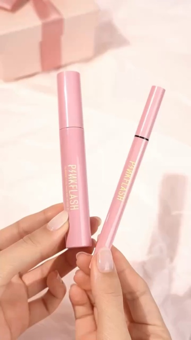 ￼PINKFLASH Tahan lama Eyeliner Tahan air  Pigmentasi tinggi E01