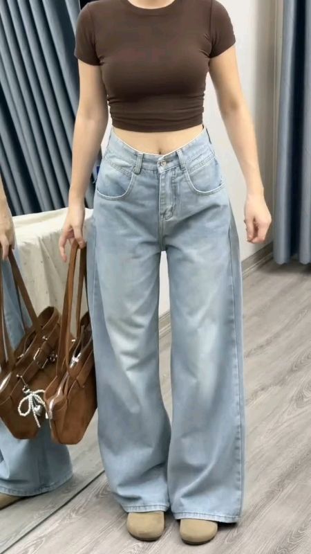 #baggyjeans #jeanshighwaist #jeanswanita #koreanjeans #BeliDiShopeeVideo #SpillRacunShopee #RacunShopee #ViralDiShopeeVideo