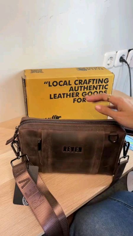 Hand Bag Pria Reven #SpillBawaBerkah #ShopeeLook #ShopeeFashionHaul #ShopeeCOD