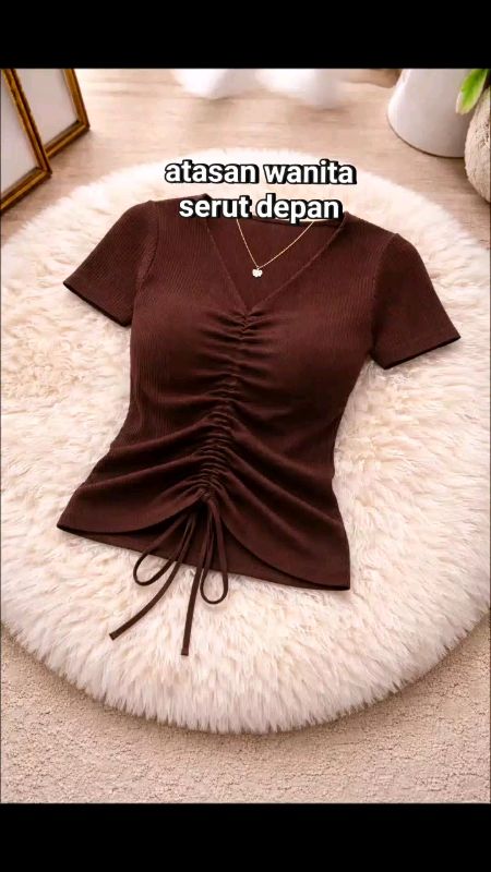atasan wanita serut depan #SpillRacunShopee #DiskonRacunShopee #ViralDiShopeeVideo #ShopeeLook #dicodinaja #berkahcreatorberlimpah