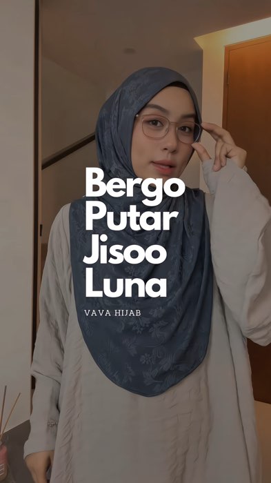 Klik keranjang untuk order Bergo Putar Jisoo Luna bahan jersey jaguard dari Vava Hijab #bergoputar