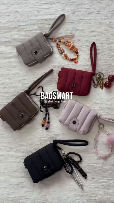 wallet hug haul✨ #dompetwanita #dompetmurah #dompetlipat #domoetkartu #dompetpuffy  #bagsmart #ShopeeFashionHaul #RacunShopee #ViralDiShopeeVideo #fyp