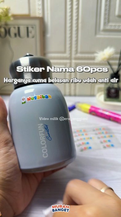 #stikernamacustom #stikernamawaterproof #stikernamaantiair #stikernama #stikernamamurah #ViralDiShopeeVideo #DiskonRacunShopee #RacunShopee