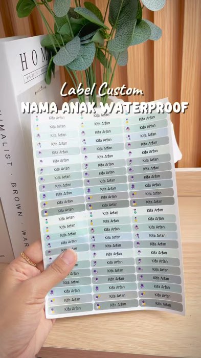 Label Custom nama anak #labelcustom #labelcustommurah #labelcustomnama #ViralDiShopeeVideo