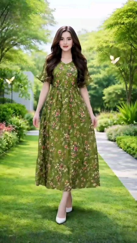 daster MIDI dress longdress kain adem motif GK bosenin anti luntur ukuran ld 120/PB 120 muat bb45-85kg.#dastertanganrempel #dasterjumbo #mididress