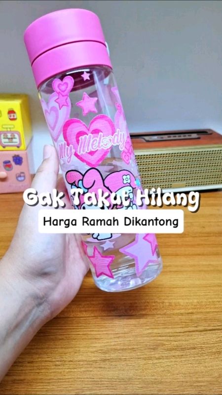 #botolminumanak #botolminumsanrio #botolminummelody #botolminumplastik #botolminumplastik800ml #souvenirultahanak #souvenirbotolminum #tumblerlucu