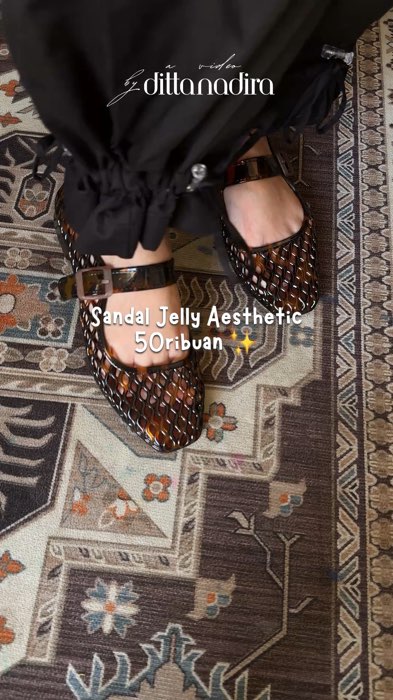 #sendaljelly #sendalwanita #flatshoesjelly