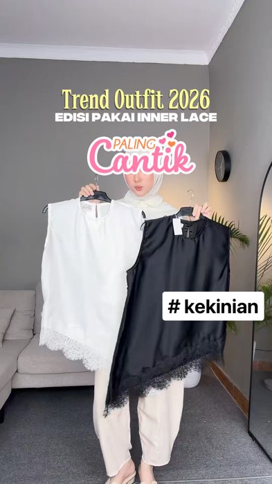 #kekinian gimana menurut kalian besty? #inner #outfitideas #ootdinspo #trendoutfit #otdhijabcantik #RacunShopee #racunvidioshopee🔥 #racunbelanjashope