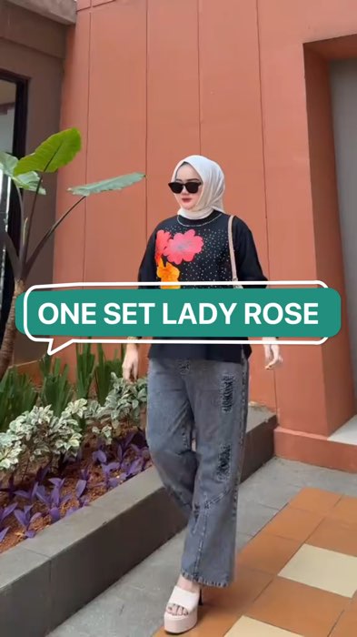 ￼Uni Ara - One Set ( LADYROSE ) One Setu Premium || Set Celana Wanita Kekinian  One Set Premium || Set Celana Wanita Kekinian#SpillRacunShopee #RacunS